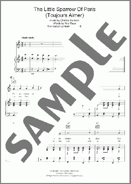 The Little Sparrow Of Paris (Toujours Aimer)(Edith Piaf) 楽譜 その他 ダウンロード