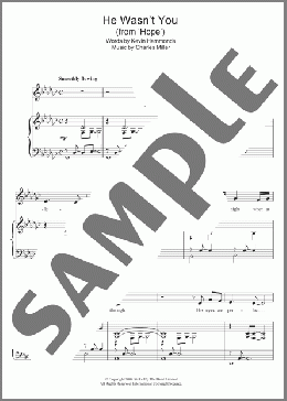 He Wasn't You (from Hope)(Charles Miller/Kevin Hammonds) 楽譜 ピアノ & ボーカル ダウンロード