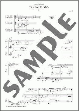 Taking Turns for Flute Trio (full score)(Thea Musgrave) 楽譜 その他 ダウンロード