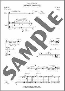A Winter's Morning (for soprano and piano)(Thea Musgrave) 楽譜 ピアノ & ボーカル ダウンロード