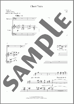 Ghost Train (for baritone and piano)(Anthony Payne) 楽譜 ピアノ & ボーカル ダウンロード