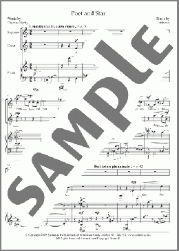 Poet and Star (for soprano, tenor and piano)(Bayan Northcott) 楽譜 ピアノ & ボーカル ダウンロード