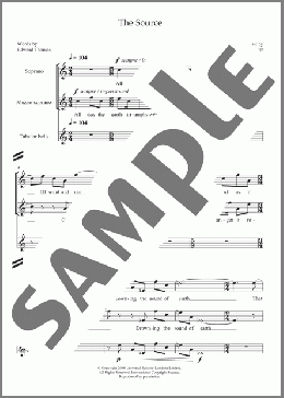 The Source (for soprano, mezzo-soprano and tubular bells)(David Sawer) 楽譜 ピアノ & ボーカル ダウンロード