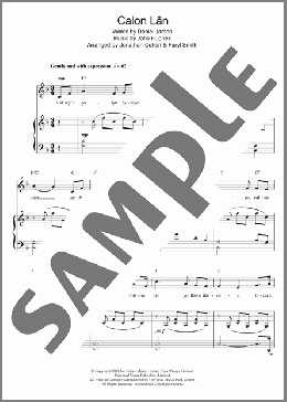Calon Lan(Faryl Smith) 楽譜 ピアノ & ボーカル ダウンロード