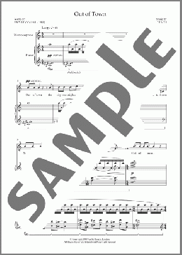 Out of Town (for soprano and piano)(Rachel Leach) 楽譜 ピアノ & ボーカル ダウンロード