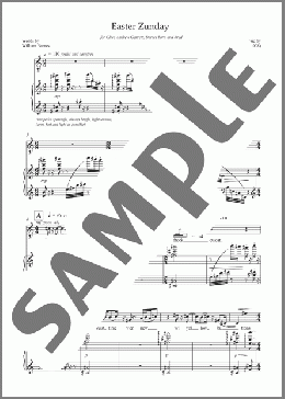 Easter Zunday (for tenor and piano)(Sadie Harrison) 楽譜 ピアノ & ボーカル ダウンロード