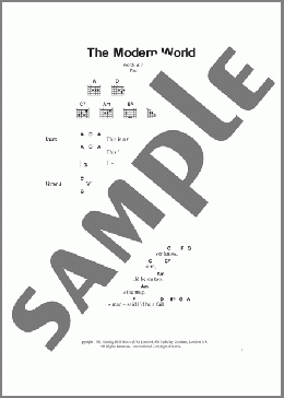 The Modern World(The Jam) 楽譜 ギター（コード） ダウンロード