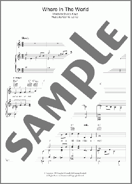 Where In The World(Dick Haymes) 楽譜 その他 ダウンロード