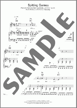 Spitting Games(Snow Patrol) 楽譜 その他 ダウンロード