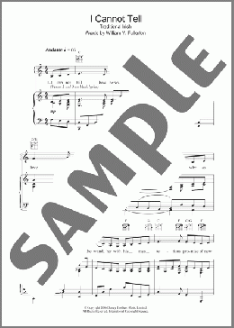 I Cannot Tell(Traditional) 楽譜 その他 ダウンロード