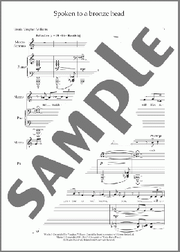 Spoken to a Bronze Head (for mezzo-soprano and piano)(Jeremy Dale Roberts) 楽譜 ピアノ & ボーカル ダウンロード