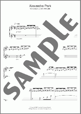 Alexandra Park(John Metcalfe) 楽譜 ピアノ（ソロ） ダウンロード