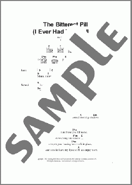 The Bitterest Pill (I Ever Had To Swallow)(The Jam) 楽譜 ギター（コード） ダウンロード
