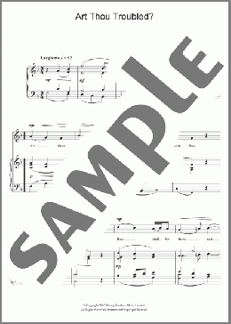 Art Thou Troubled? (from Rodelinda)(George Frideric Handel) 楽譜 ピアノ & ボーカル ダウンロード