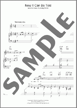 Now It Can Be Told(Irving Berlin) 楽譜 その他 ダウンロード