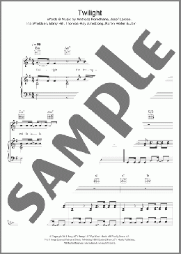 Twilight(Cover Drive) 楽譜 その他 ダウンロード