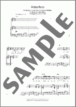 Habanera (from Carmen)(Charlotte Church) 楽譜 その他 ダウンロード