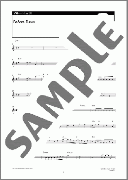 Before Dawn(内田 雄馬) 楽譜 フルート ダウンロード 定額サブスク