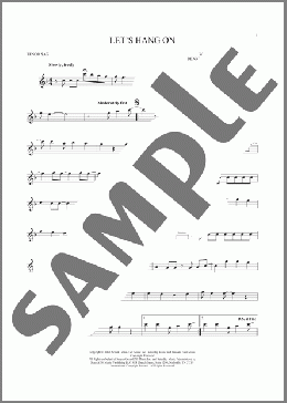 Let's Hang On(Manhattan Transfer/The 4 Seasons) 楽譜 テナーサックス（ソロ） ダウンロード