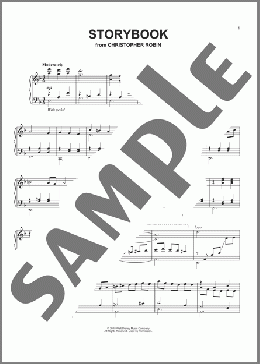 Storybook (from Christopher Robin)(Geoff Zanelli & Jon Brion) 楽譜 ピアノ（ソロ） ダウンロード