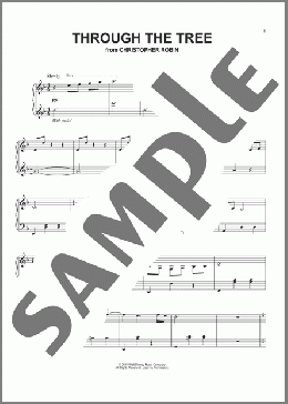 Through The Tree (from Christopher Robin)(Geoff Zanelli & Jon Brion) 楽譜 ピアノ（ソロ） ダウンロード