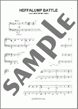 Heffalump Battle (from Christopher Robin)(Geoff Zanelli & Jon Brion) 楽譜 ピアノ（ソロ） ダウンロード