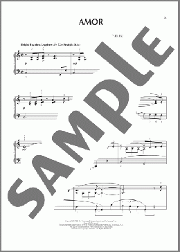 Amor (Amor, Amor, Amor)(Ben E. King) 楽譜 ピアノ（ソロ） ダウンロード