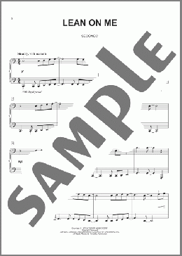 Lean On Me(Bill Withers) 楽譜 ピアノ（連弾） ダウンロード