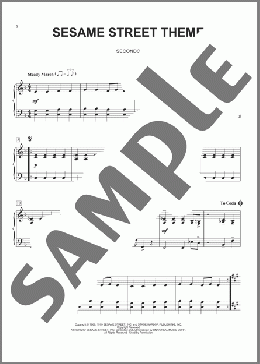 Sesame Street Theme(Bruce Hart) 楽譜 ピアノ（連弾） ダウンロード