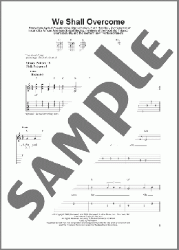 We Shall Overcome(Pete Seeger/Peter, Paul & Mary) 楽譜 ギター（ソロ） ダウンロード
