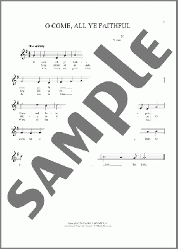 O Come, All Ye Faithful(Frederick Oakeley/John Francis Wade) 楽譜 その他 ダウンロード