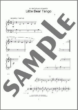 Little Bear Tango(Lynda Lybeck-Robinson) 楽譜 ピアノ（ソロ） ダウンロード