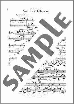 Nocturne, Op. 9, No. 1(Frederic Chopin) 楽譜 ピアノ（ソロ） ダウンロード