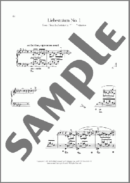 Liebestraum No. 1 In A-Flat Major(Franz Liszt) 楽譜 ピアノ（ソロ） ダウンロード