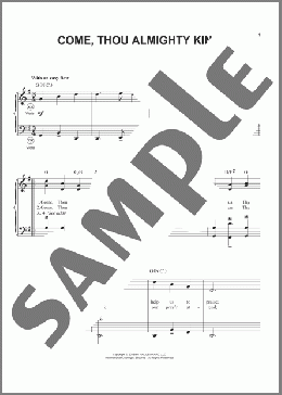 Come, Thou Almighty King(Felice de Giardini) 楽譜 その他 ダウンロード