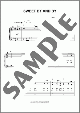 Sweet By And By(Joseph P. Webster/Sanford Fillmore Bennett) 楽譜 ピアノ（ソロ） ダウンロード