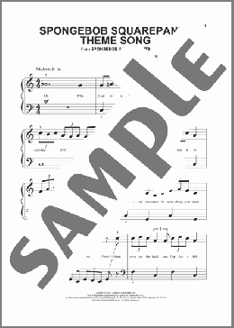 SpongeBob SquarePants Theme Song(Blaise Smith/Mark Harrison/Steve Hillenburg/Derek Drym) 楽譜 その他 ダウンロード