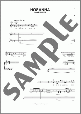 Hosanna(Andrew Lloyd Webber) 楽譜 ピアノ & ボーカル & ギター ダウンロード