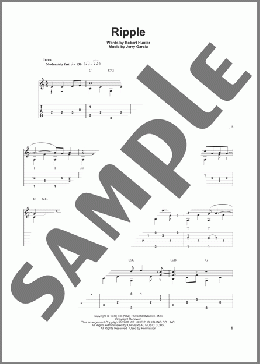 Ripple(Grateful Dead) 楽譜 ギター（その他） ダウンロード