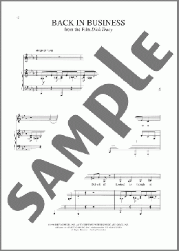 Back In Business(Stephen Sondheim) 楽譜 ピアノ & ボーカル ダウンロード