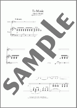 An Die Musik(Franz Schubert) 楽譜 その他 ダウンロード