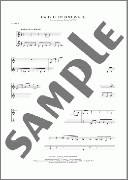 Baby Elephant Walk(Henry Mancini) 楽譜 その他 ダウンロード