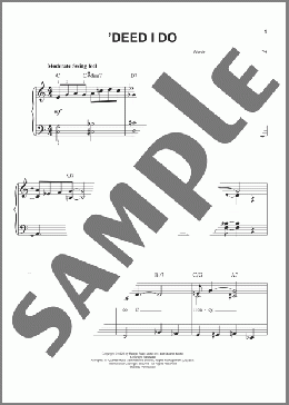 'Deed I Do(Fred Rose/Walter Hirsch) 楽譜 ピアノ（ソロ） ダウンロード