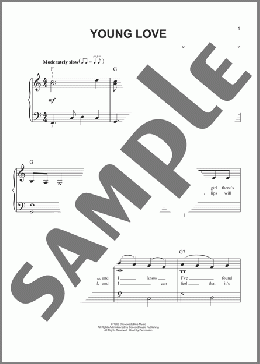 Young Love(Sonny James/Tab Hunter) 楽譜 ピアノ（ソロ） ダウンロード