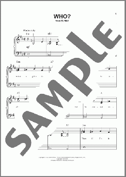 Who?(Jerome Kern/Otto Harbach/Oscar Hammerstein II) 楽譜 ピアノ（ソロ） ダウンロード