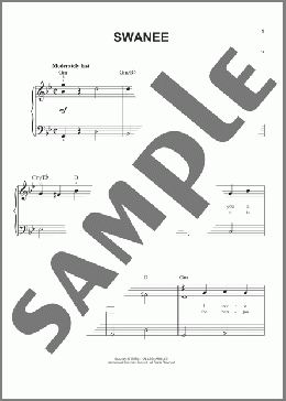 Swanee(Irving Caesar/George Gershwin) 楽譜 ピアノ（ソロ） ダウンロード