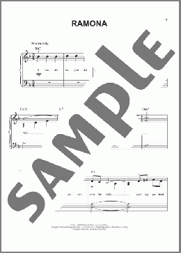 Ramona(Mabel Wayne/L. Wolfe Gilbert) 楽譜 ピアノ（ソロ） ダウンロード