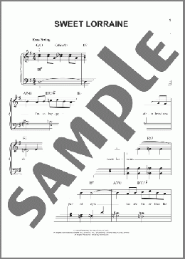 Sweet Lorraine(Mitchell Parish/Cliff Burwell) 楽譜 ピアノ（ソロ） ダウンロード