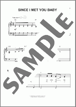 Since I Met You Baby(Sonny James/Ivory Joe Hunter) 楽譜 ピアノ（ソロ） ダウンロード