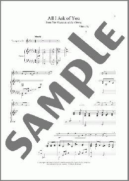 All I Ask Of You (from The Phantom of The Opera)(Andrew Lloyd Webber) 楽譜 その他 ダウンロード